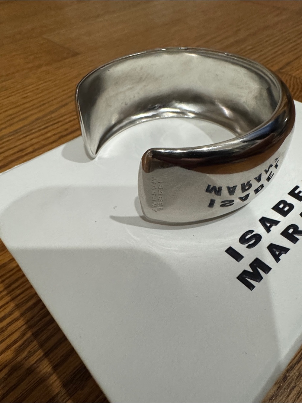 Isabel Marant AWA convex silver cuff - Picture 5 of 5